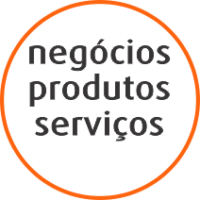 negócios, produtos e serviços